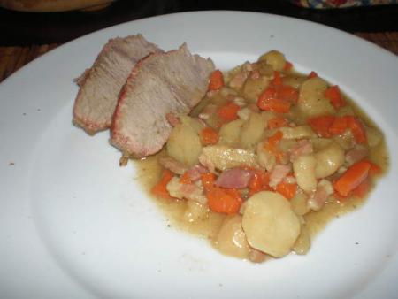 Epaule de veau rôtie en cocotte (suite)